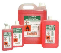 ALCOOL ETILICO DENATURATO 90% 250 ML - Farmacia Puddu Baire S.r.l.