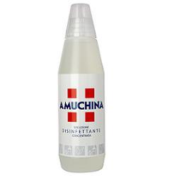 DISINFETTANTE IGIENIZZANTE A BASE DI IPOCLORITO DI SODIO ANTIMICROBICO AD AMPIO SPETTRO D'AZIONE AMUCHINA LIQUIDA 100% 1000 ML - Farmacia Puddu Baire S.r.l.
