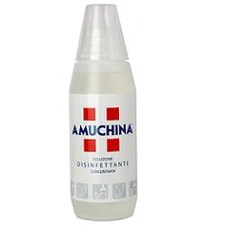 DISINFETTANTE IGIENIZZANTE A BASE DI IPOCLORITO DI SODIO ANTIMICROBICO AD AMPIO SPETTRO D'AZIONE AMUCHINA LIQUIDA 100% 500 ML - Farmacia Puddu Baire S.r.l.