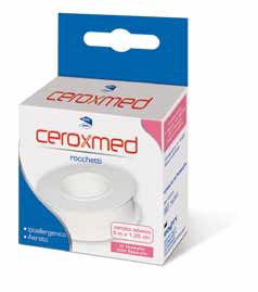 CEROTTO ADESIVO IN ROCCHETTO CEROXMED IN TESSUTO NON TESSUTO AERATO IPOALLERGENICO BIANCO 500X1,25 CM 1 PEZZO - Farmacia Puddu Baire S.r.l.