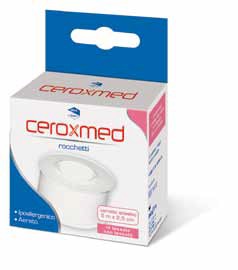 CEROTTO ADESIVO IN ROCCHETTO CEROXMED IN TESSUTO NON TESSUTO AERATO IPOALLERGENICO BIANCO 500X2,5 CM 1 PEZZO - Farmacia Puddu Baire S.r.l.