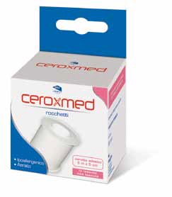 CEROTTO ADESIVO IN ROCCHETTO CEROXMED IN TESSUTO NON TESSUTO AERATO IPOALLERGENICO BIANCO 500X5 CM 1 PEZZO - Farmacia Puddu Baire S.r.l.