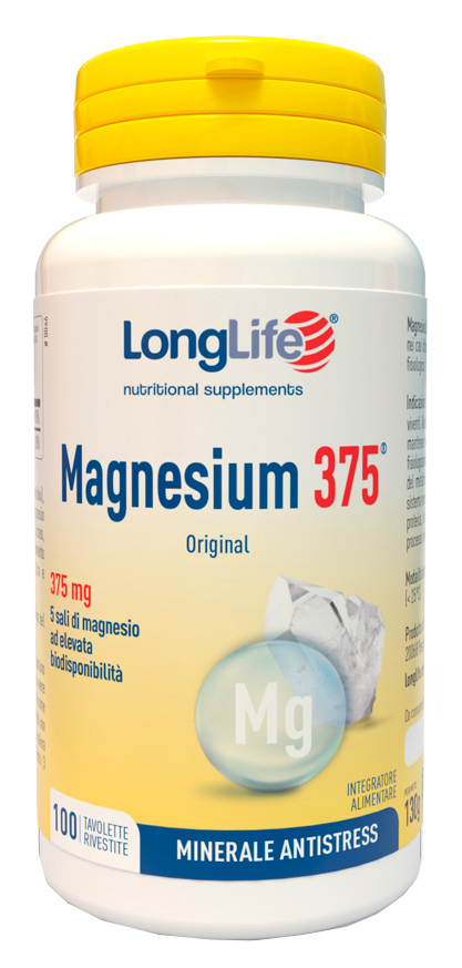 LONGLIFE MAGNESIUM 375 MG 100 TAVOLETTE - Farmacia Puddu Baire S.r.l.