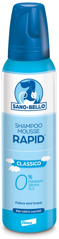 SANO E BELLO SHAMPOO MOUSSE RAPID CLASSICO FLACONE 300 ML PER LAVAGGIO SENZ'ACQUA - Farmacia Puddu Baire S.r.l.