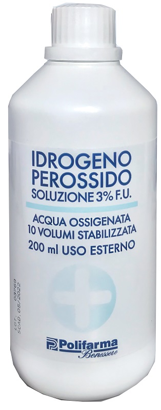 PEROSSIDO IDROGENO 3% 200 ML ACQUA OSSIGENATA 10 VOLUMI STABILIZZATA - Farmacia Puddu Baire S.r.l.