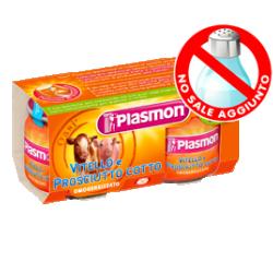 PLASMON OMOGENEIZZATO VITELLO PROSCIUTTO COTTO 80 G X 2 PEZZI - Farmacia Puddu Baire S.r.l.