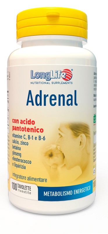 LONGLIFE ADRENAL 100 TAVOLETTE MASTICABILI RIVESTITE - Farmacia Puddu Baire S.r.l.