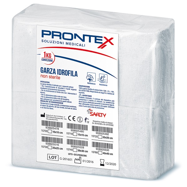 PRONTEX GARZA 30X30CM 1KG - Farmacia Puddu Baire S.r.l.