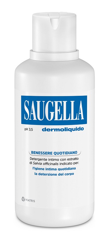 SAUGELLA DERMOLIQUIDO PH 3,5 DETERGENTE INTIMO BENESSERE QUOTIDIANO 500 ML - Farmacia Puddu Baire S.r.l.