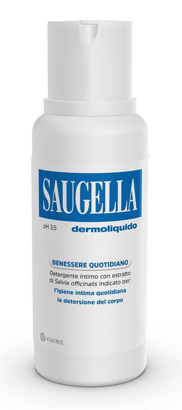 SAUGELLA DERMOLIQUIDO PH 3,5 DETERGENTE INTIMO BENESSERE QUOTIDIANO 250 ML - Farmacia Puddu Baire S.r.l.