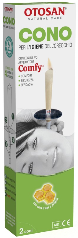OTOSAN CONO PER L'IGIENE DELLE ORECCHIE OTOSAN+PROPOLI 2 PEZZI - Farmacia Puddu Baire S.r.l.