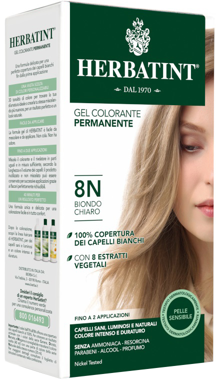 HERBATINT 8N BIONDO CHIARO 150 ML - Farmacia Puddu Baire S.r.l.