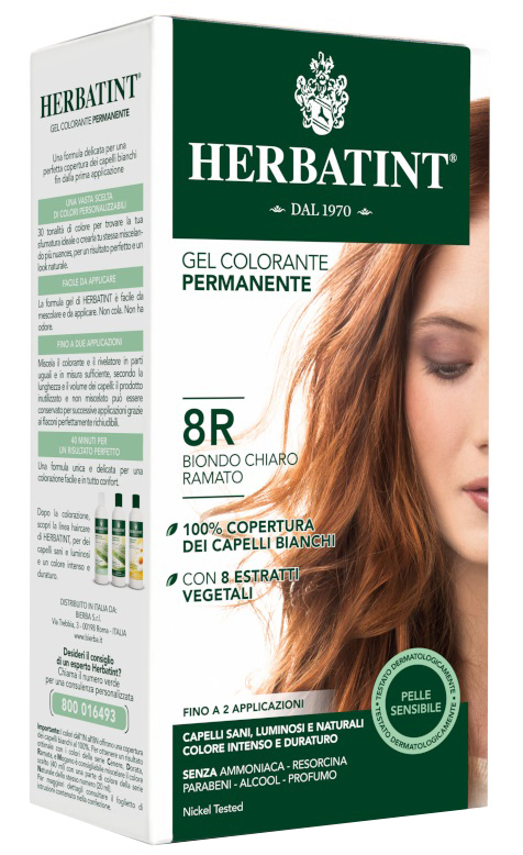 HERBATINT 8R BIONDO CHIARO RAMATO 150 ML - Farmacia Puddu Baire S.r.l.