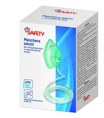 MASCHERA PER OSSIGENOTERAPIA CON TUBO 200CM - Farmacia Puddu Baire S.r.l.