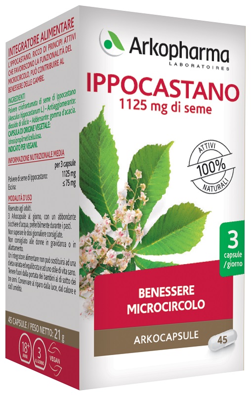 ARKO CAPSULE IPPOCASTANO BIO 45 CAPSULE - Farmacia Puddu Baire S.r.l.
