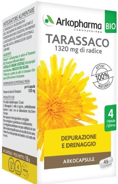 ARKO CAPSULE TARASSACO BIO 45 CAPSULE - Farmacia Puddu Baire S.r.l.