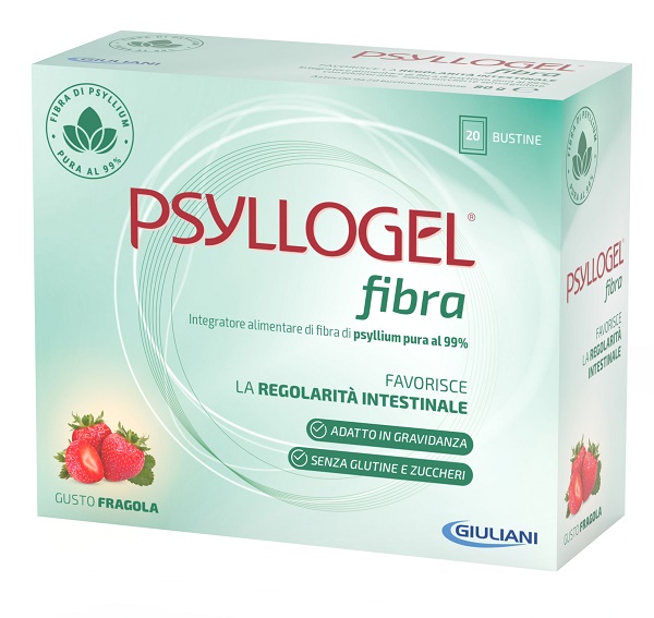 PSYLLOGEL FIBRA FRAGOLA 20 BUSTINE - Farmacia Puddu Baire S.r.l.