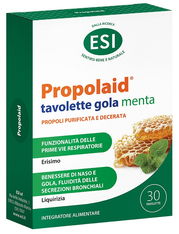ESI PROPOLAID PROPOLGOLA MENTA 30 TAVOLETTE - Farmacia Puddu Baire S.r.l.