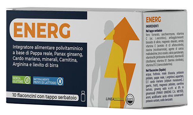 ENERG 10 FLACONCINI USO ORALE - Farmacia Puddu Baire S.r.l.