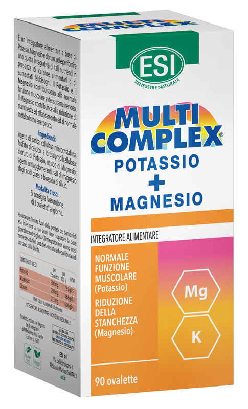 ESI MULTICOMPLEX POTASSIO MG 90 OVALETTE - Farmacia Puddu Baire S.r.l.