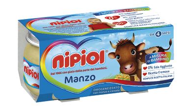NIPIOL OMOGENEIZZATO MANZO 120 G 2 PEZZI - Farmacia Puddu Baire S.r.l.
