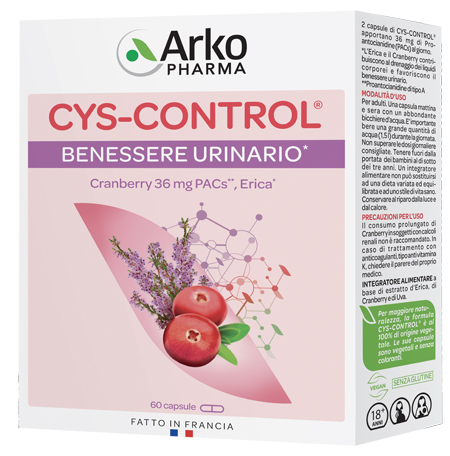 CYS CONTROL 60 CAPSULE CON ERICA - Farmacia Puddu Baire S.r.l.