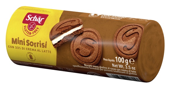SCHAR MINI SORRISI CON CREMA AL LATTE 100 G - Farmacia Puddu Baire S.r.l.