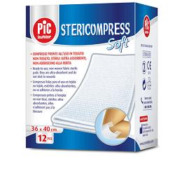 GARZA STERICOMPRESS SOFT XL TNT 36X40CM 12 PEZZI - Farmacia Puddu Baire S.r.l.