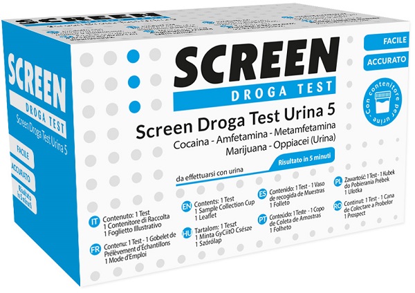 TEST DROGA SCREEN RILEVAZIONE 5 DROGHE NELL'URINA - Farmacia Puddu Baire S.r.l.
