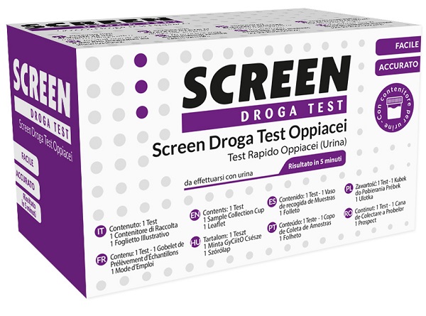 DROGA TEST CHE RILEVA UNA SOSTANZA OPPIACEI EROINA SCREEN DROGA TEST OPPIACEI - Farmacia Puddu Baire S.r.l.