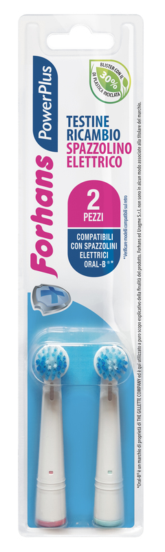 FORHANS POWER PLUS TESTINA 2 PEZZI RICAMBIO - Farmacia Puddu Baire S.r.l.