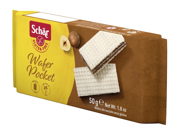 SCHAR WAFER POCKET NOCCIOLA 50 G - Farmacia Puddu Baire S.r.l.