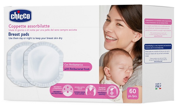 CHICCO COPPETTA ASSORBILATTE ANTIBATTERICA 60 PEZZI - Farmacia Puddu Baire S.r.l.