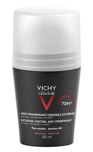 VICHY HOMME DEO ROLL-ON ANTI-TRASPIRANTE 50 ML - Farmacia Puddu Baire S.r.l.
