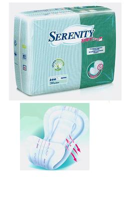 PANNOLONE PER INCONTINENZA SAGOMATO SERENITY SOFTDRY+ ALOE SUPER 30 PEZZI - Farmacia Puddu Baire S.r.l.