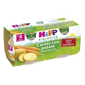 HIPP BIO HIPP BIO OMOGENEIZZATO CAROTE CON PATATE 2X80 G - Farmacia Puddu Baire S.r.l.