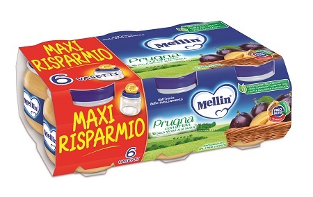 MELLIN OMOGENEIZZATO PRUGNA MELA 100 G 6 PEZZI - Farmacia Puddu Baire S.r.l.