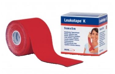 BENDA ADESIVA LEUKOTAPE K PER TAPING FISIOTERAPICO LARGHEZZA 5 CM LUNGHEZZA 5 M COLORE ROSSO IN ROTOLO - Farmacia Puddu Baire S.r.l.