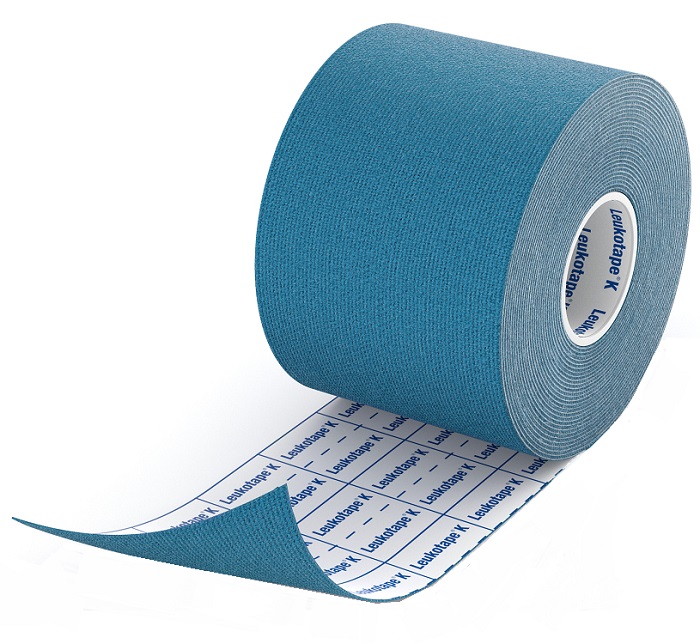 BENDA ADESIVA LEUKOTAPE K PER TAPING FISIOTERAPICO LARGHEZZA 5 CM LUNGHEZZA 5 M COLORE BLU IN ROTOLO - Farmacia Puddu Baire S.r.l.