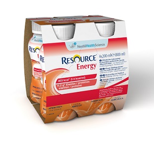 RESOURCE ENERGY ALBICOCCA 4 BOTTIGLIE 200 ML - Farmacia Puddu Baire S.r.l.