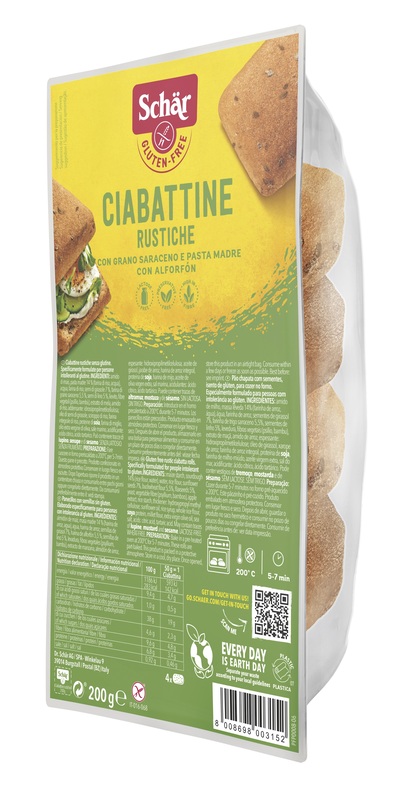 SCHAR CIABATTINE RUSTICHE 200 G - Farmacia Puddu Baire S.r.l.