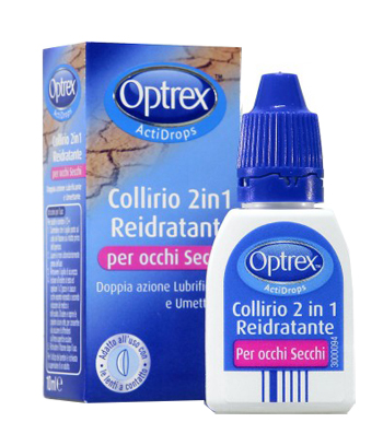 GOCCE OCULARI OPTREX ACTIDROPS 2IN1 REIDRATANTE OCCHI STANCHI 1 PEZZO - Farmacia Puddu Baire S.r.l.