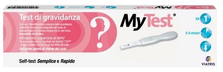 TEST DI GRAVIDANZA RAPIDO HCG MYTEST 1 PEZZO - Farmacia Puddu Baire S.r.l.
