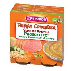 PLASMON OMOGENEIZZATO PAPPE PROSCIUTTO VERDURA PASTINA 190 G X 2 PEZZI - Farmacia Puddu Baire S.r.l.