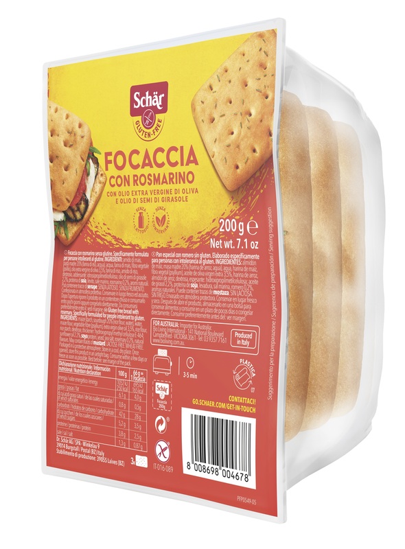 SCHAR FOCACCIA ROSMARINO 200 G - Farmacia Puddu Baire S.r.l.
