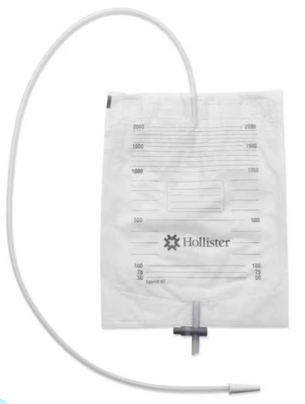 SACCA URINA DA LETTO STANDARD MONOUSO HOLLISTER LUNGHEZZA TUBO 90CM CAPACITA' 2L GRADUATA 30 PEZZI - Farmacia Puddu Baire S.r.l.