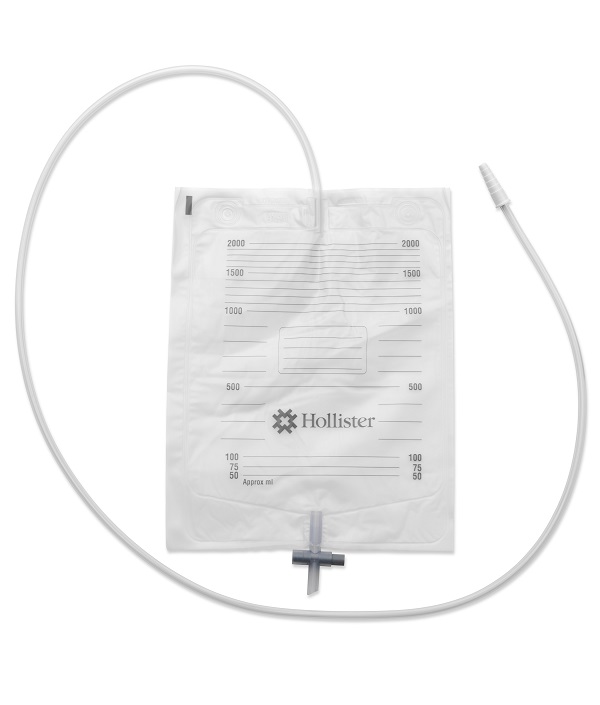 SACCA URINA DA LETTO HOLLISTER CON ANTIREFLUSSO E RUBINETTO DI SCARICO TUBO 130 CM 30 PEZZI - Farmacia Puddu Baire S.r.l.