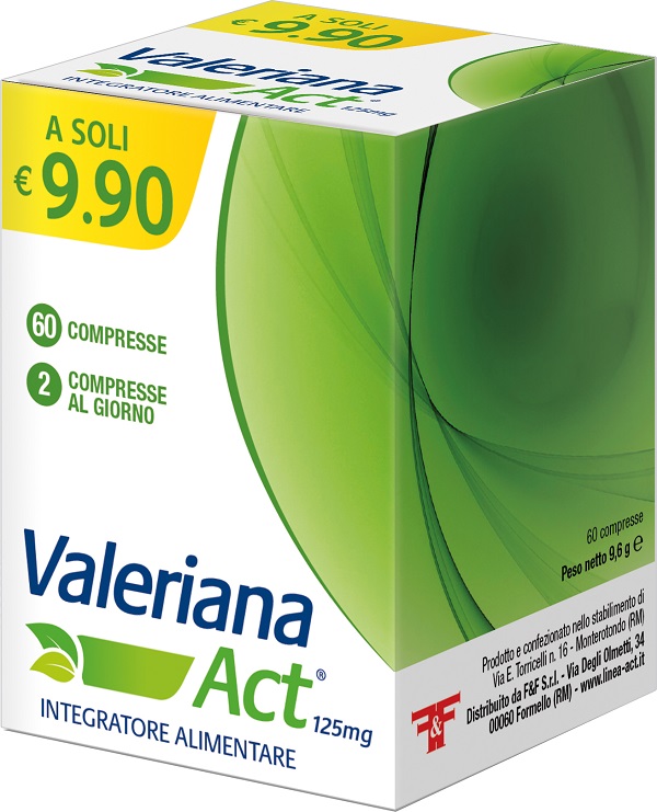 VALERIANA ACT 125 MG 60 COMPRESSE DA 125 MG - Farmacia Puddu Baire S.r.l.