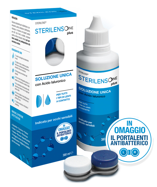 SOLUZIONE UNICA STERILENS ONE PLUS CON ACIDO IALURONICO 380 ML - Farmacia Puddu Baire S.r.l.