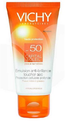 IDEAL SOLEIL VISO DRY TOUCH SPF50 50 ML - Farmacia Puddu Baire S.r.l.
